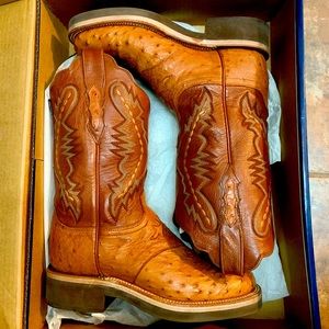 Lucchese Ostrich Skin Boots